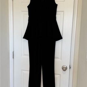 Spense Elegant Black Sleeveless Jumpsuit
